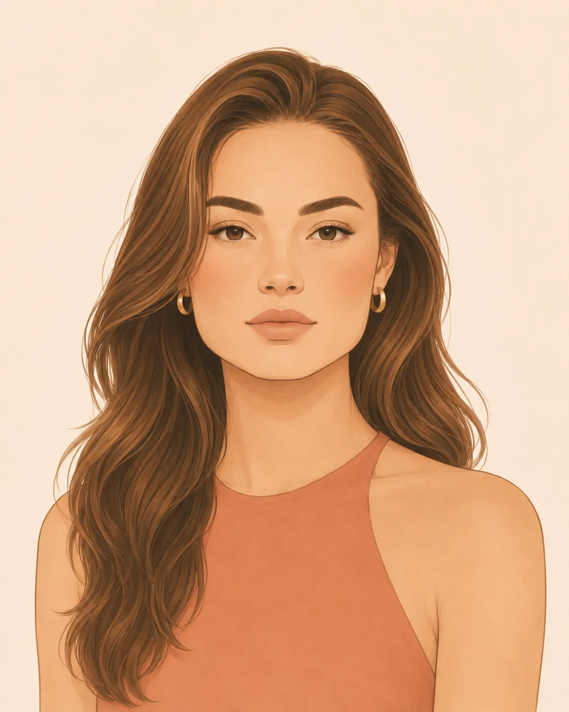 Square face shape hairstyle for women — recommended cut and length